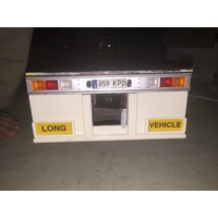 Rear bumper the costume made trailer and flat top With 3D light bar
